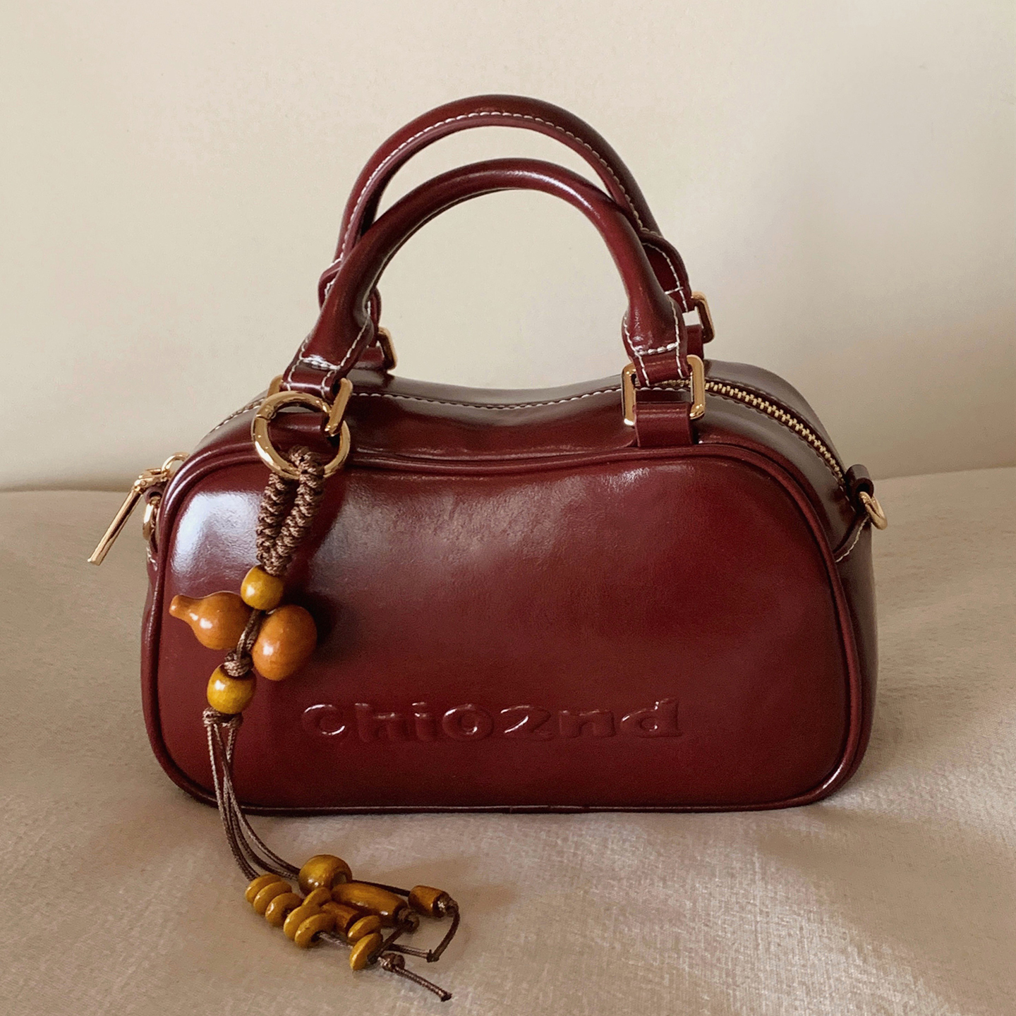 南风Chio2nd 手提包包女2025新款精致红色婚包单肩斜挎包