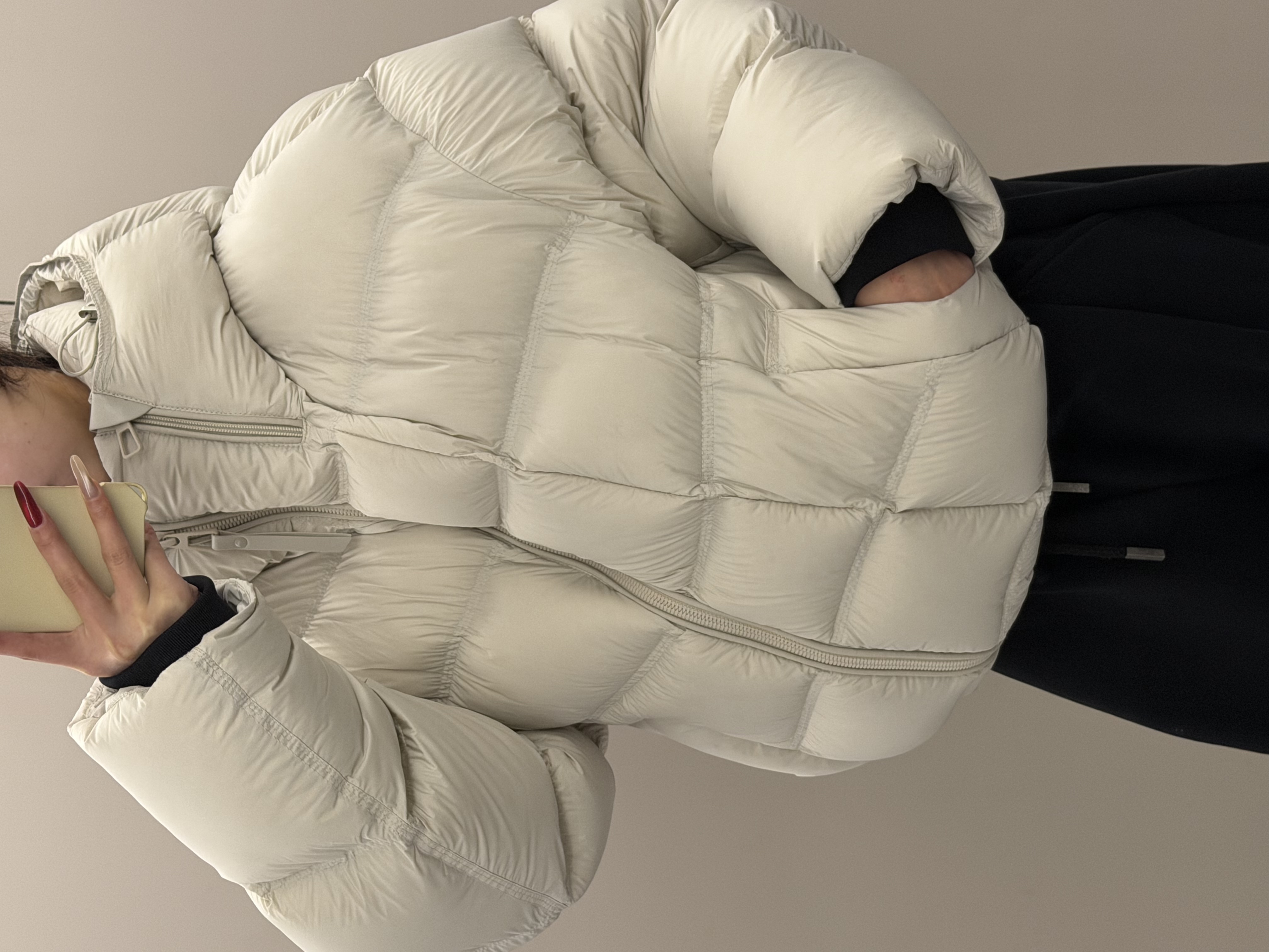 到位25ss连帽面包服厚款300g鸭绒收口泡芙零下穿保暖羽绒服NJ888