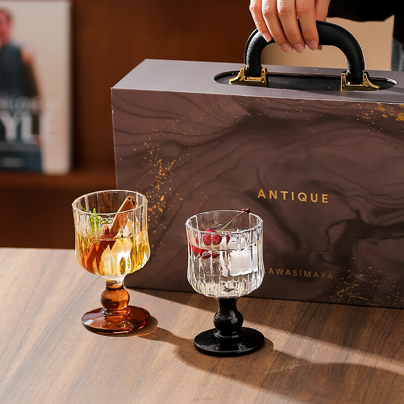 川岛屋红酒杯2个一对礼盒装高脚杯高颜值新婚结婚订婚礼物送新娘