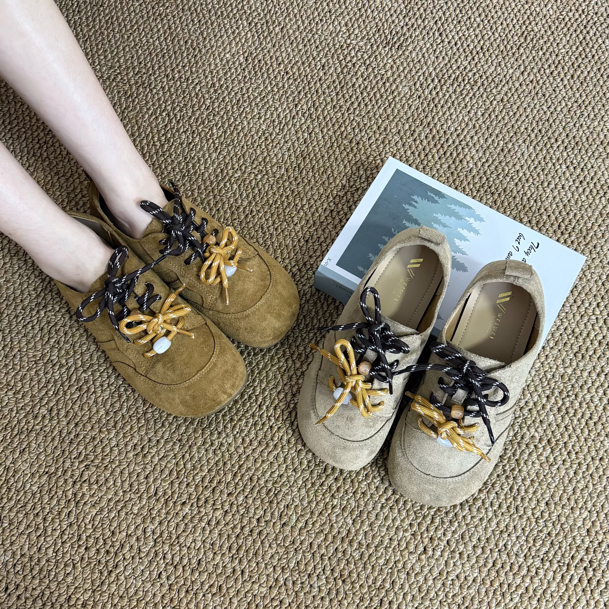 勃肯鞋女2025秋季新款复古休闲德训鞋英伦风平底单鞋