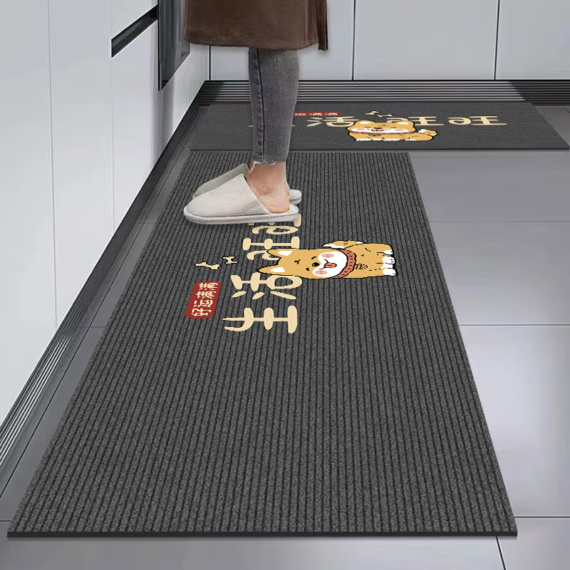 硅藻泥厨房专用地垫防滑吸水吸油耐磨厨房脚垫满铺全铺长条地毯