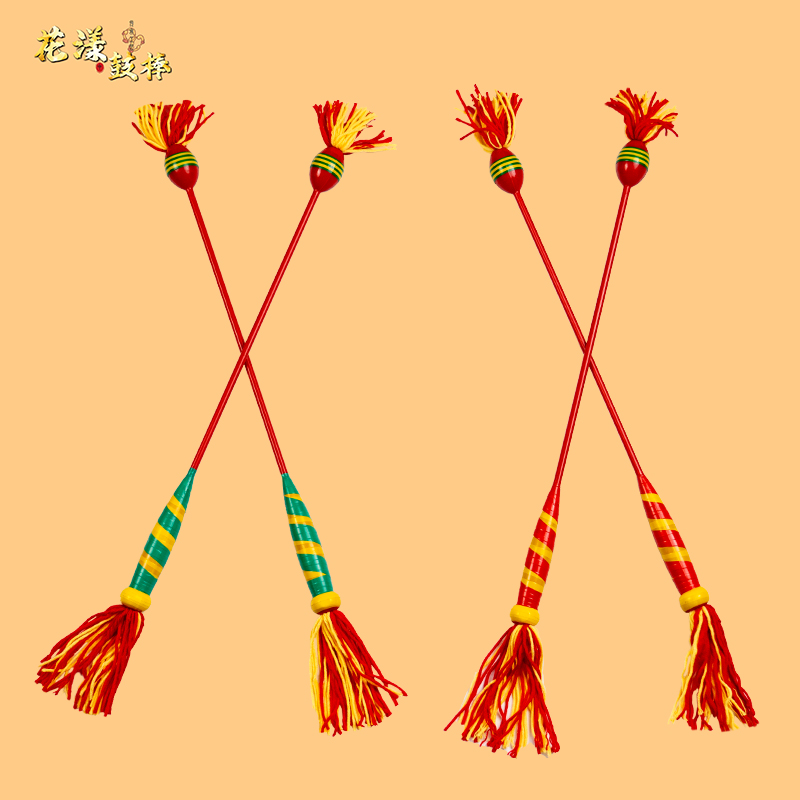 手工制作花式鼓槌花漾鼓棒传统高品质打鼓鼓棒胶布胶带鼓玻璃纤维