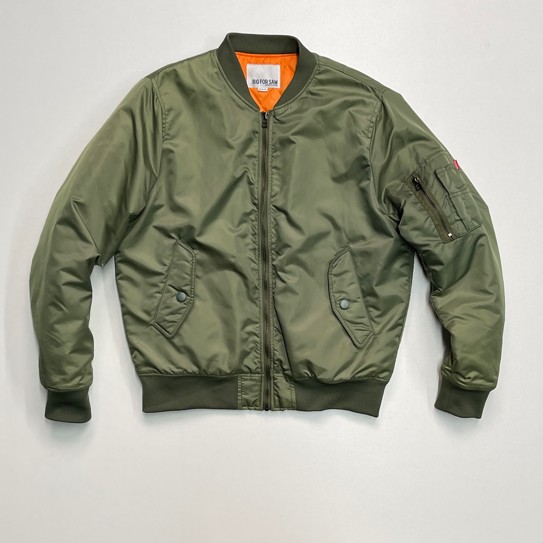 BIGFORSAM美式ma1飞行员夹克外套秋冬复古军事风情侣棒球服棉服