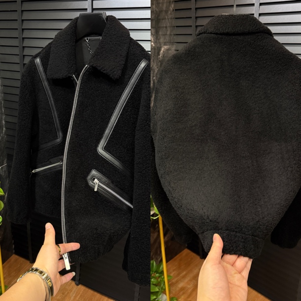 25138翻领羊毛男士夹克外套青春潮流时尚穿搭百搭款