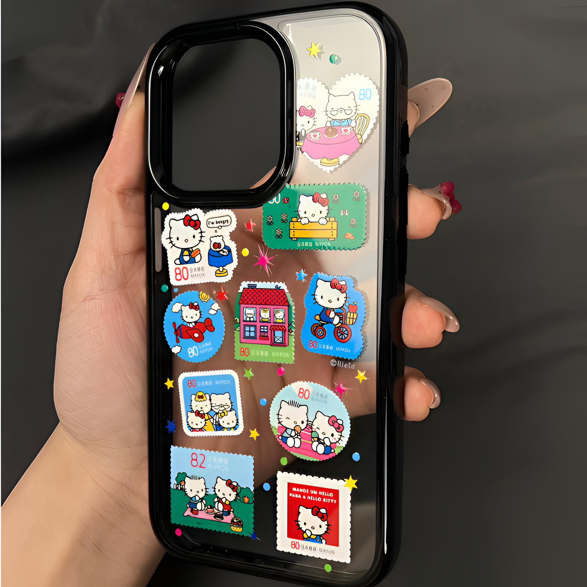 贴纸满屏凯蒂猫适用于苹果16plus手机壳15pro可爱14