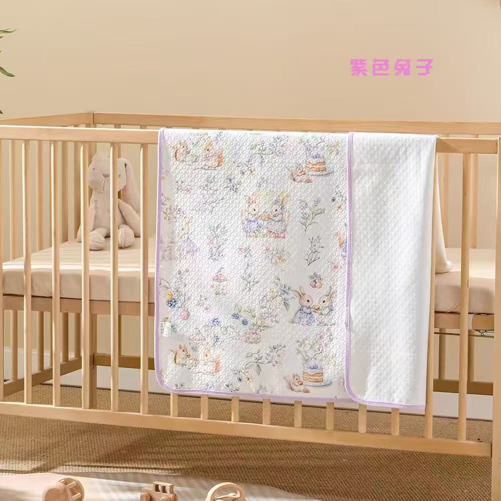 爱的进程新生儿必备小尺寸尿布屁屁垫双面棉隔尿垫（三条装）印花