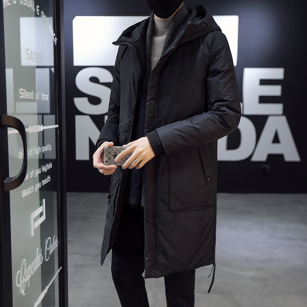 富比莫维棉衣男中长款冬季韩版加厚男士外套棉服新款潮流保暖