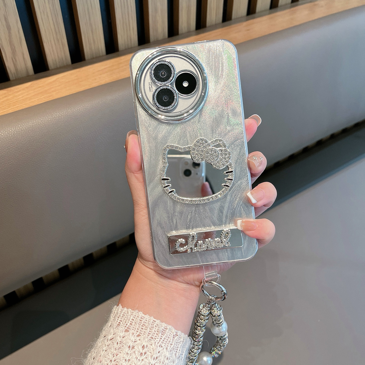适用于红米k80手机壳k80pro新款k80至尊版带镜头膜ultra可爱镜子