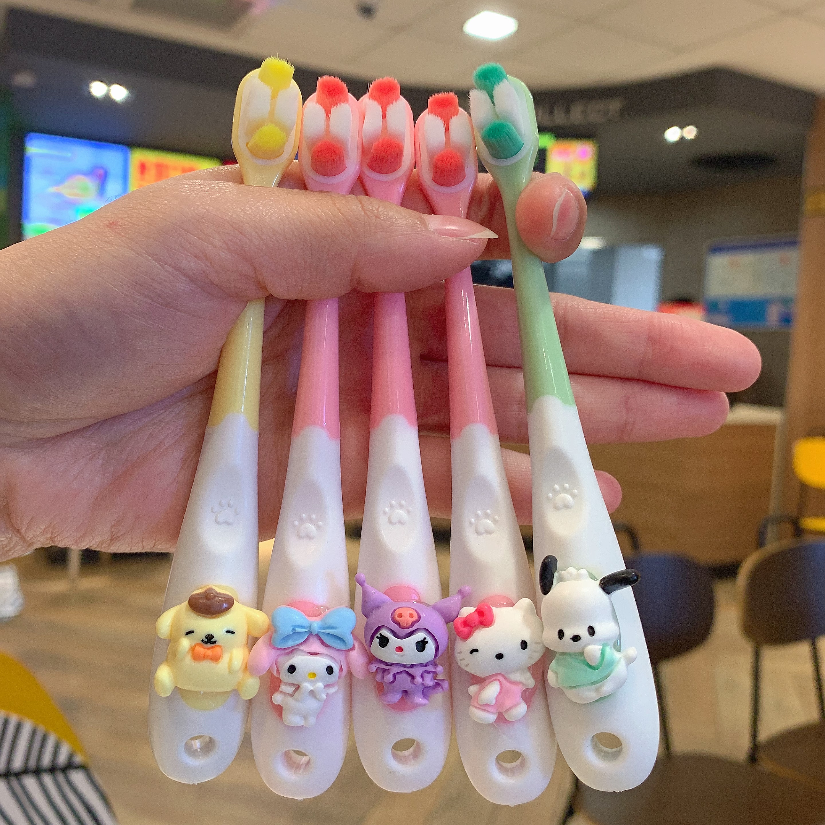 【5支】软毛刷可爱儿童软毛牙刷男孩女孩3-6-10岁乳牙护齿护龈牙刷