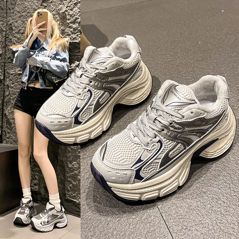 2025秋冬新品百搭增高老爹鞋