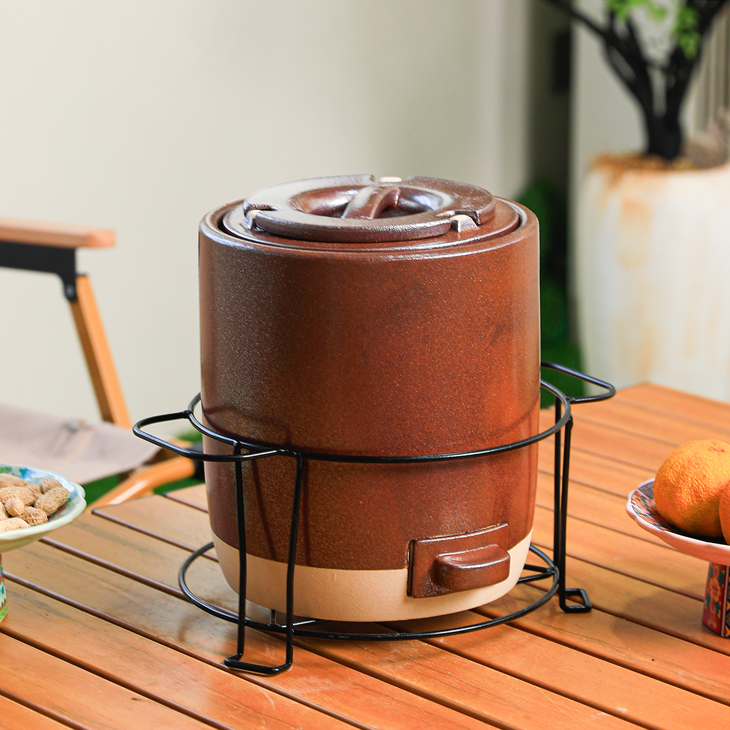 五代紫金铜富强炭炉烧烤炉