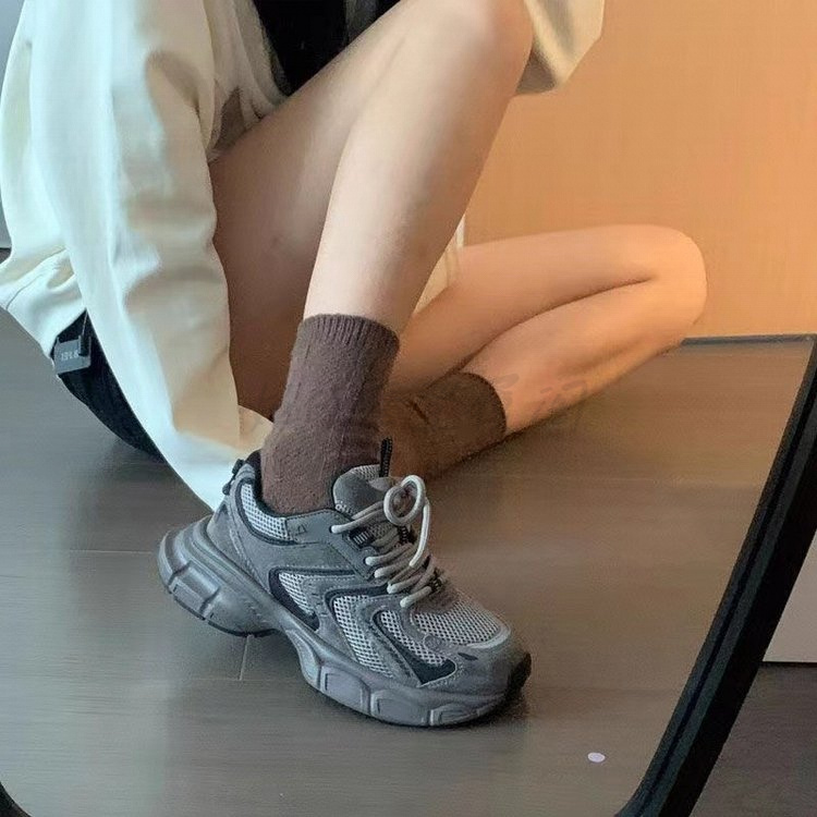 老爹鞋女款夏季新款时尚运动鞋透气网面厚底休闲鞋