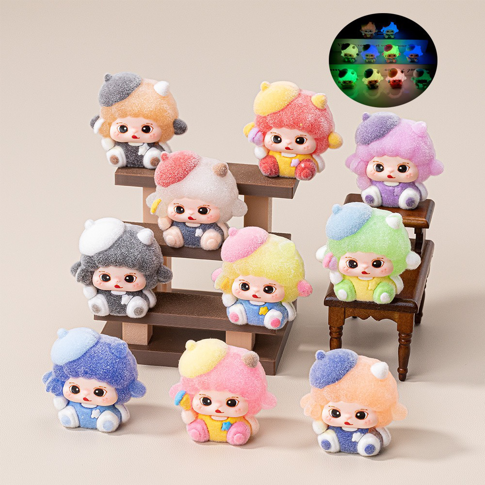 【植绒夜光小羊】植绒夜光香薰小羊适合女孩diy创意商品