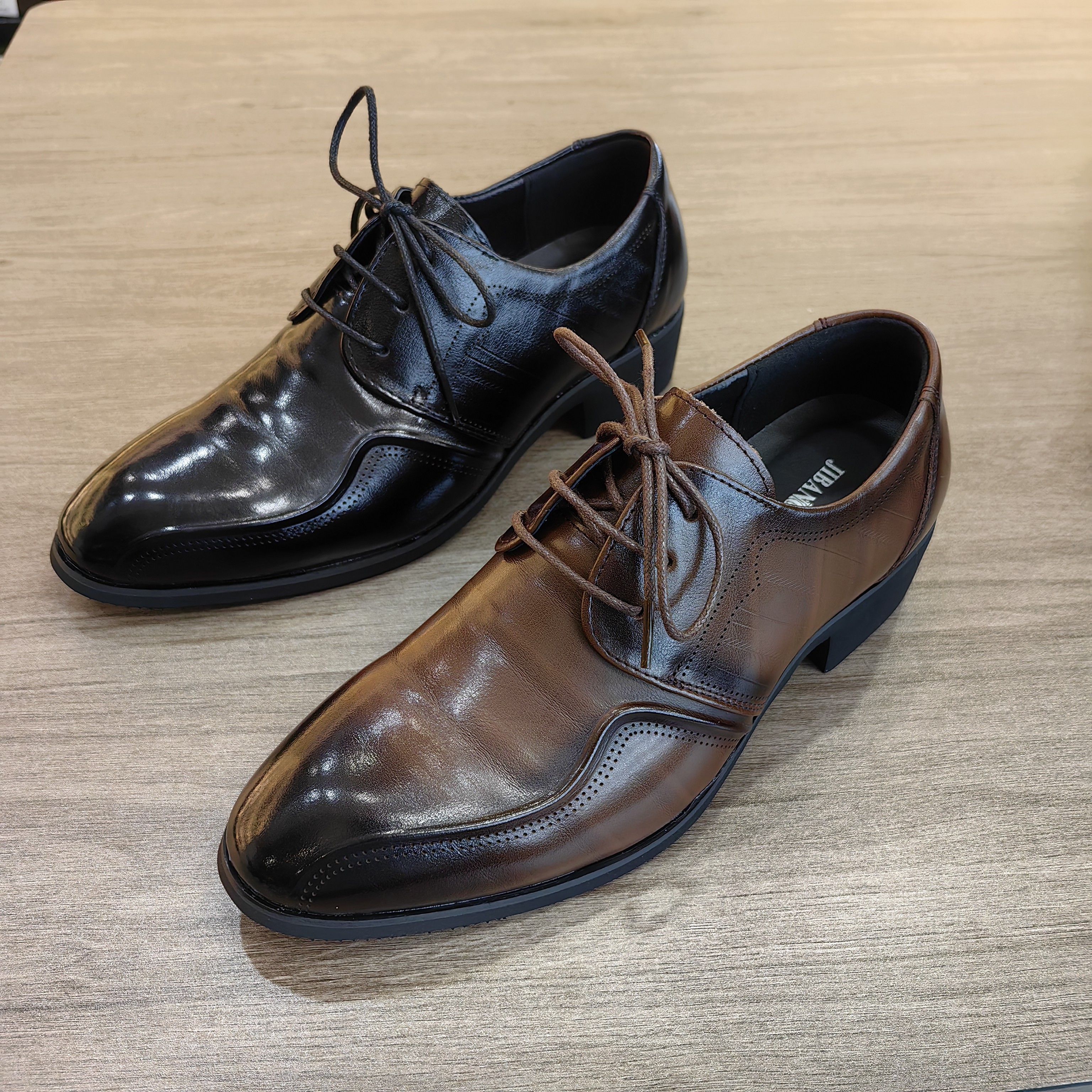 爆款正装皮鞋尖头技巧增高男士皮鞋皮鞋男款爆款新款男鞋牛皮真皮