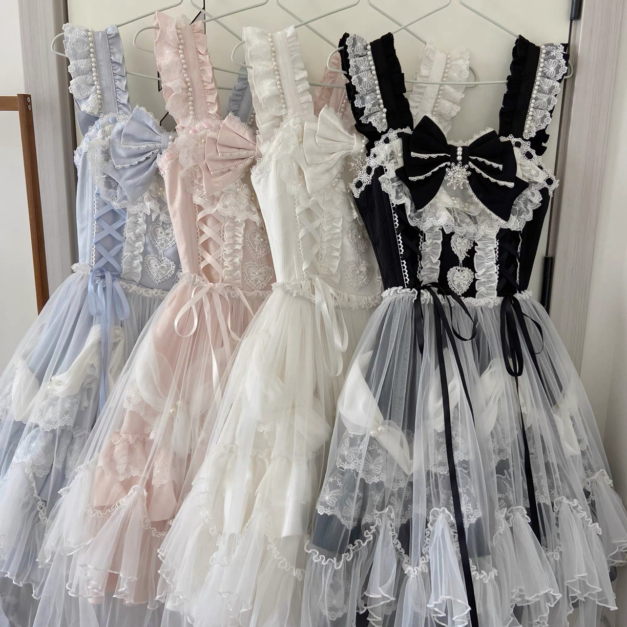 （小信筏现货）聆月有信原创Lolita古早doll感洛丽塔洋装