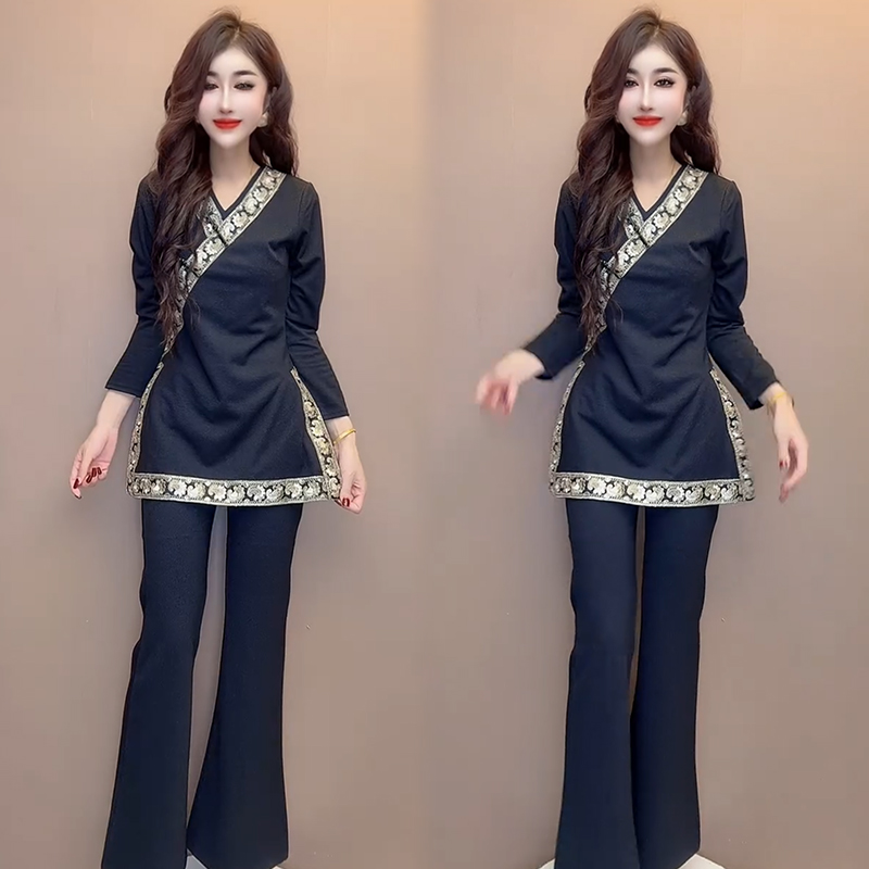 2025秋季新款时尚显瘦气质网红高档套装女高级百搭宽松大码两件套