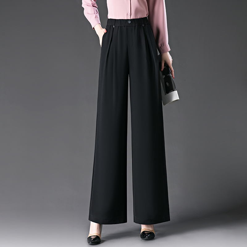 哥弟阿玛施正品时尚显瘦秋季直筒裤休闲裤休闲女士裤子阔腿裤新款