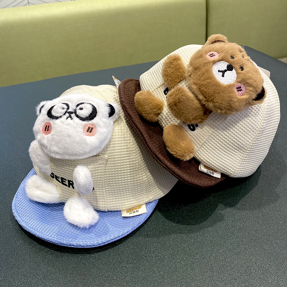 宝宝帽子春秋卡通可爱超萌软檐百搭鸭舌帽婴幼儿小孩防时尚棒球帽