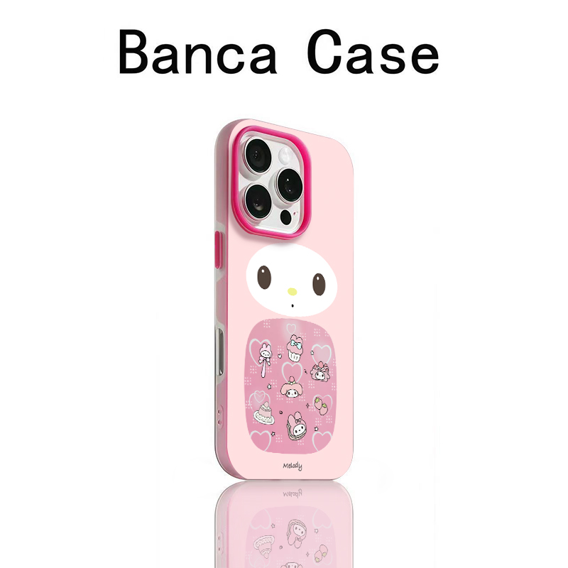 BANCA萌萌美乐蒂适用苹果17/16promax果冻二合一15/14/13手机壳12
