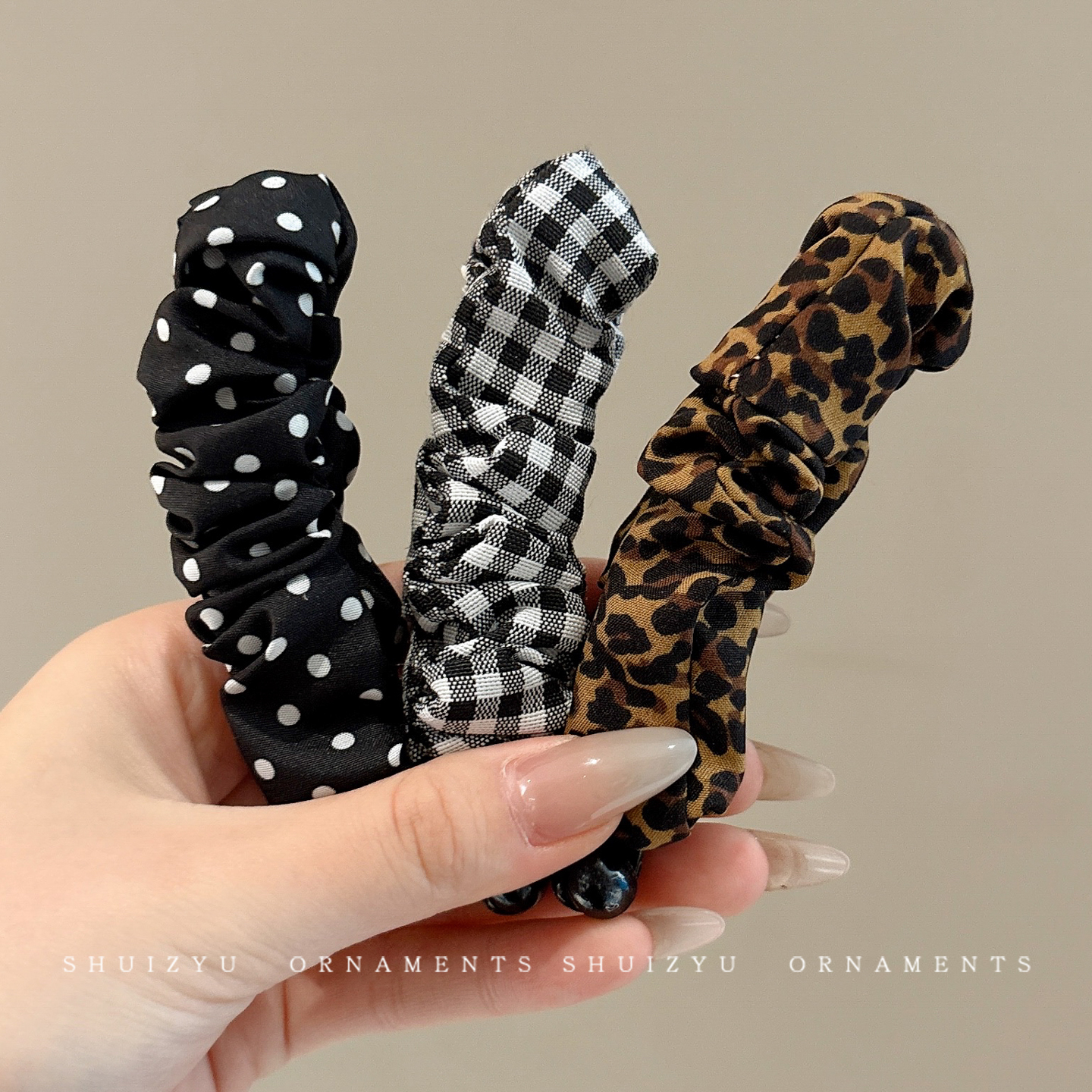 复古豹纹香蕉夹女后脑勺抓夹发饰大号高级感发夹竖夹马尾夹子头饰