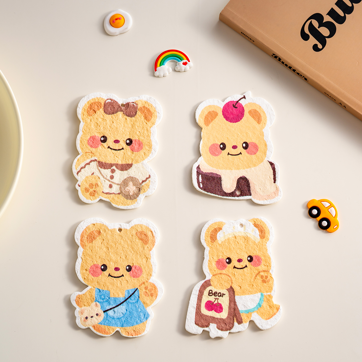 onlycook木浆棉洗碗擦超强吸水泡沫海绵块洗碗布洗锅魔力擦耐用