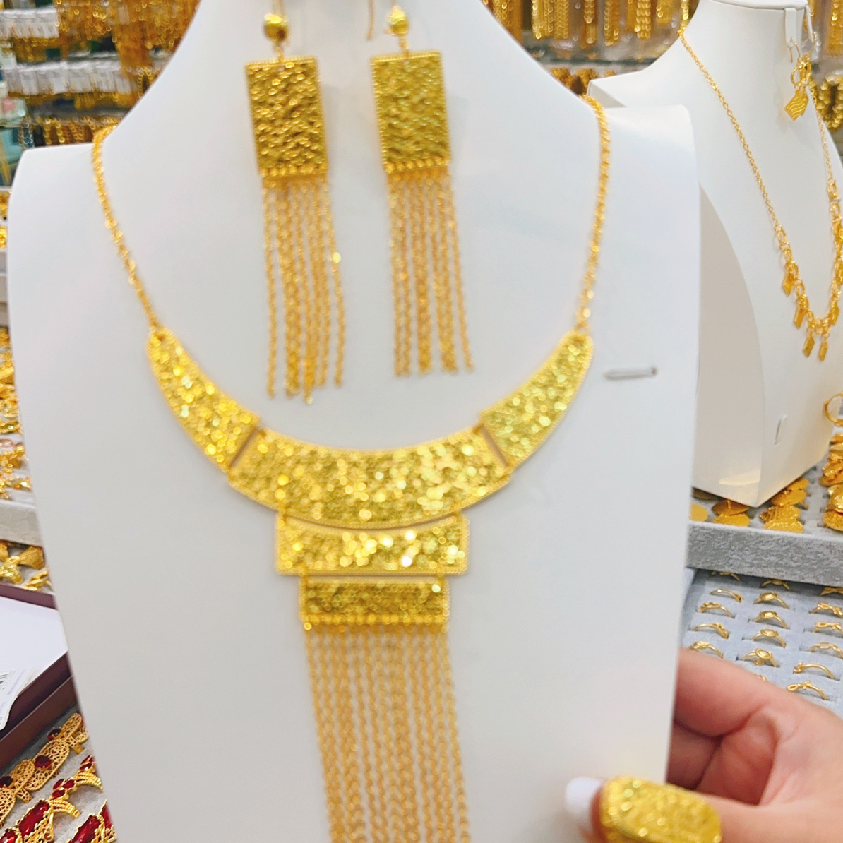 铜合金项链 铜合金项链 铜合金项链 时尚百搭金色民族风气质女士