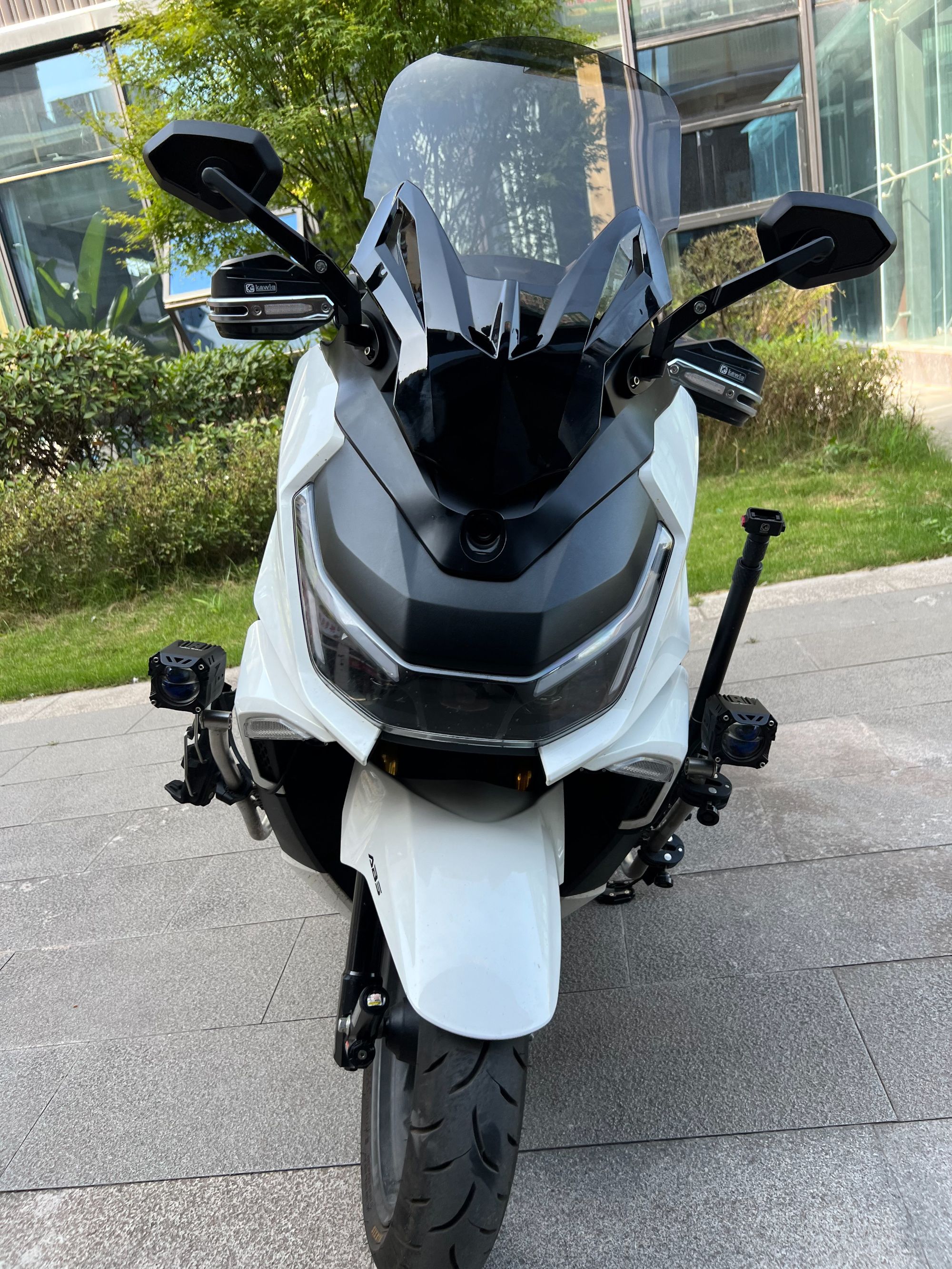 适用于本田NS150GX改装后视镜前移总成挡风玻璃挡风板加后视镜