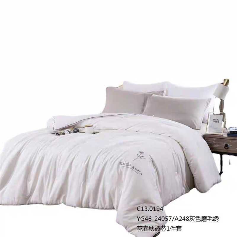 灰色超柔保暖磨毛被芯