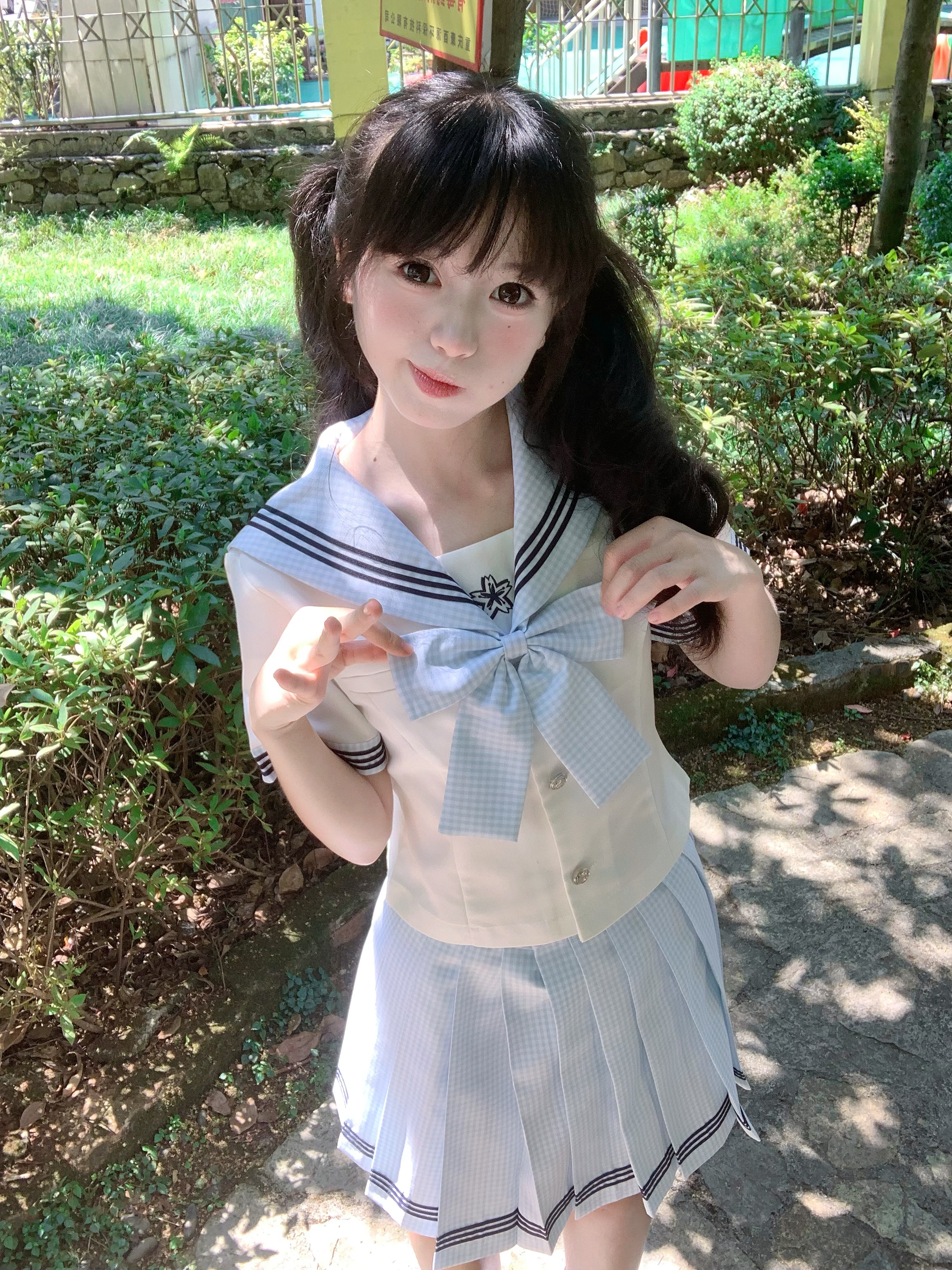 松川物语JK【松川水】原创JK制服套装夏季收腰女原创水手水手服推荐