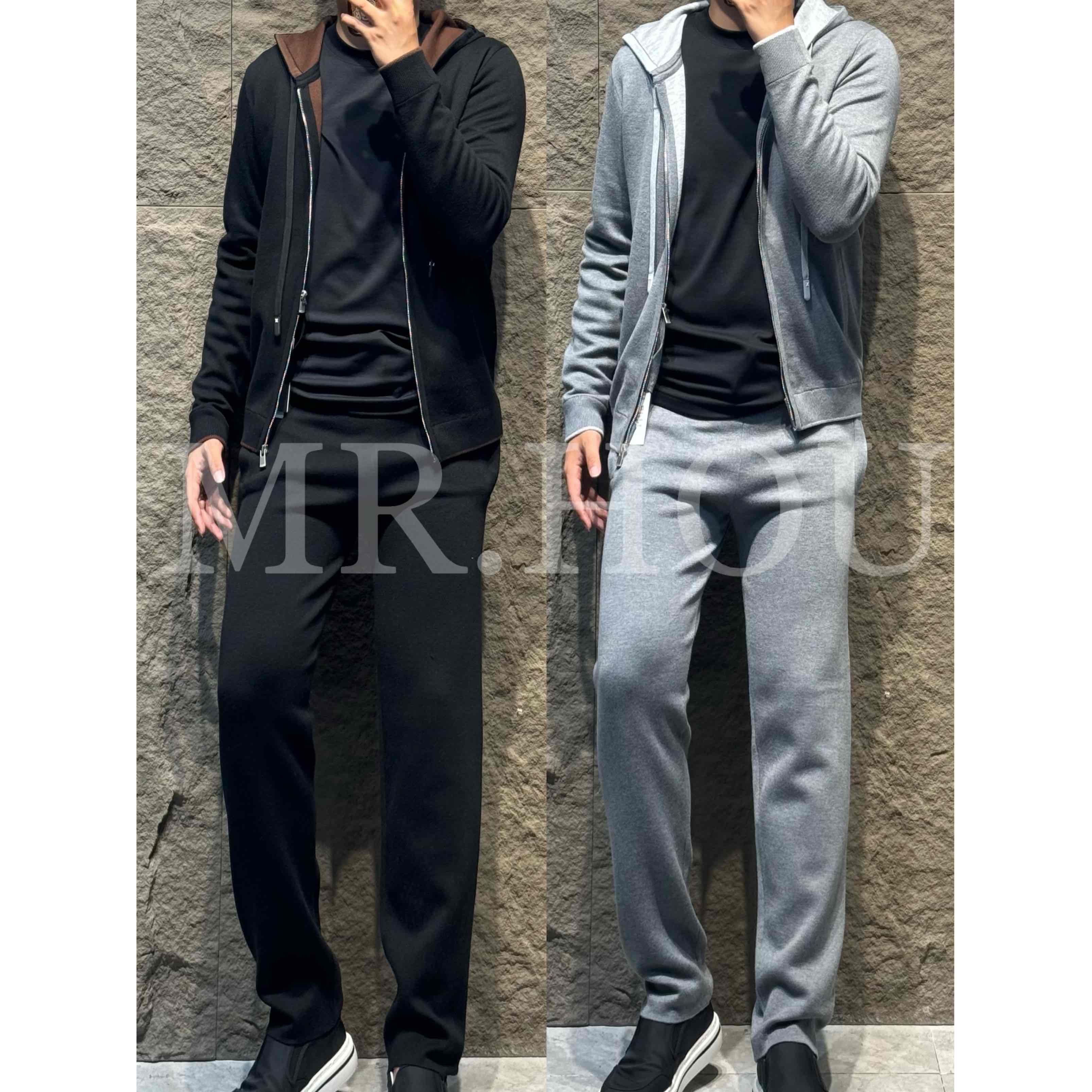 【CH】 72052 “一体针织休闲连帽”百搭精梳棉时尚套服