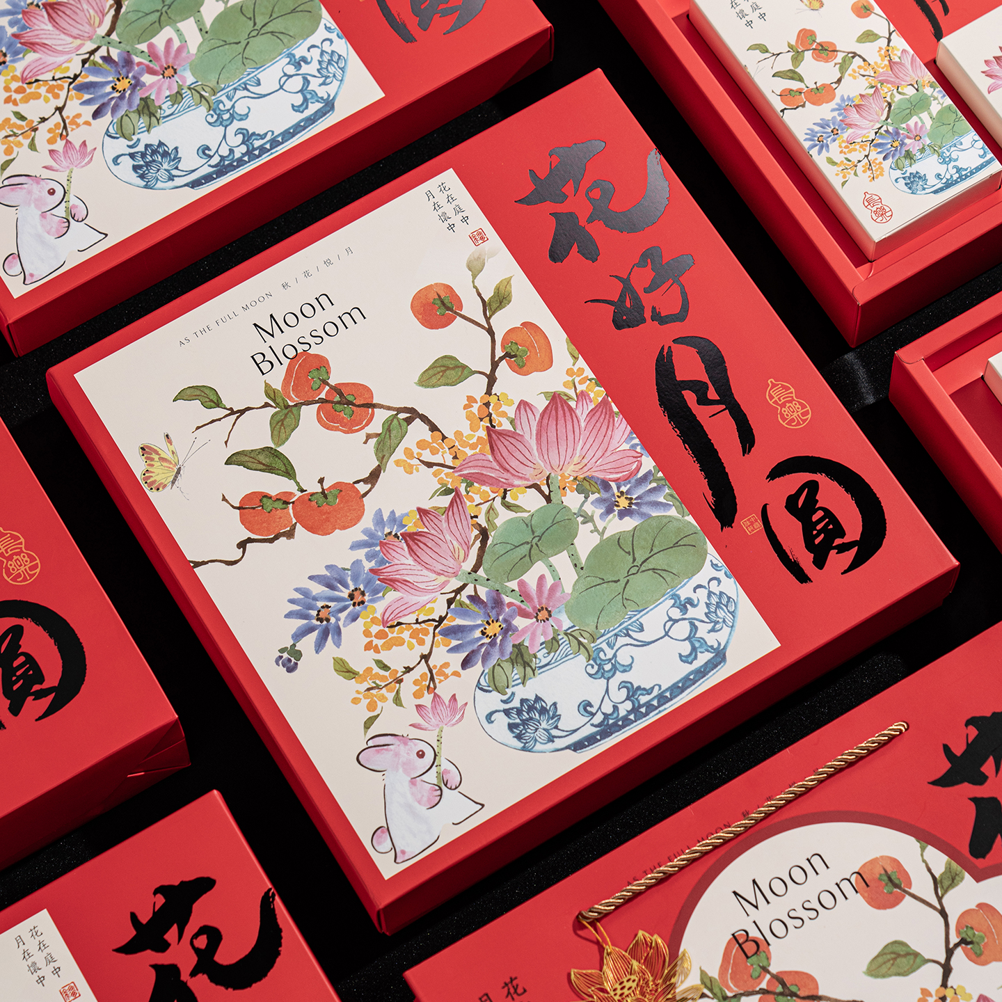 新款中秋月饼包装盒高档礼盒创意8个轻奢6粒装蛋黄酥空盒子DIY盒