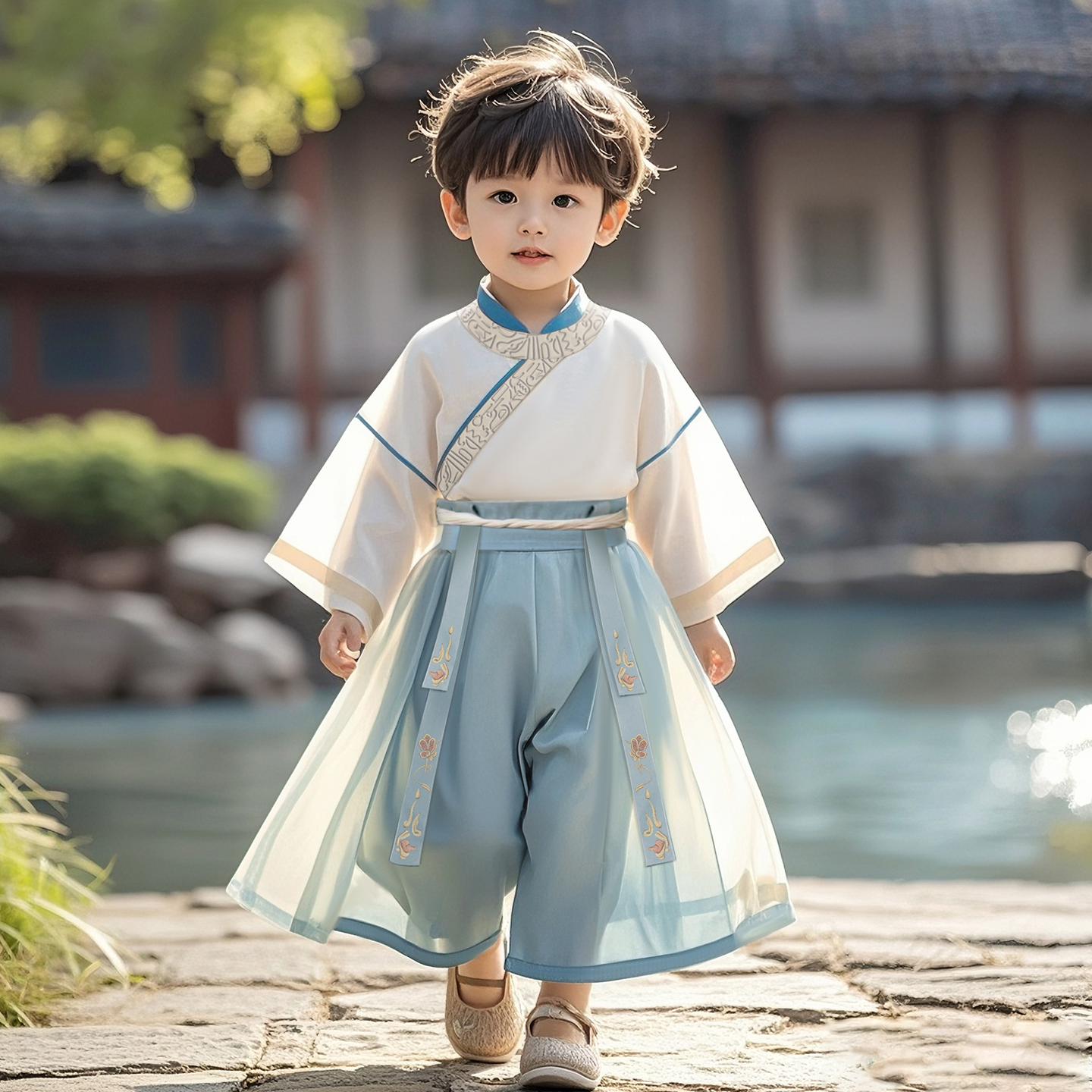 男童汉服儿童新中式国风古装男孩古风套装小少爷帅气古装日常可穿