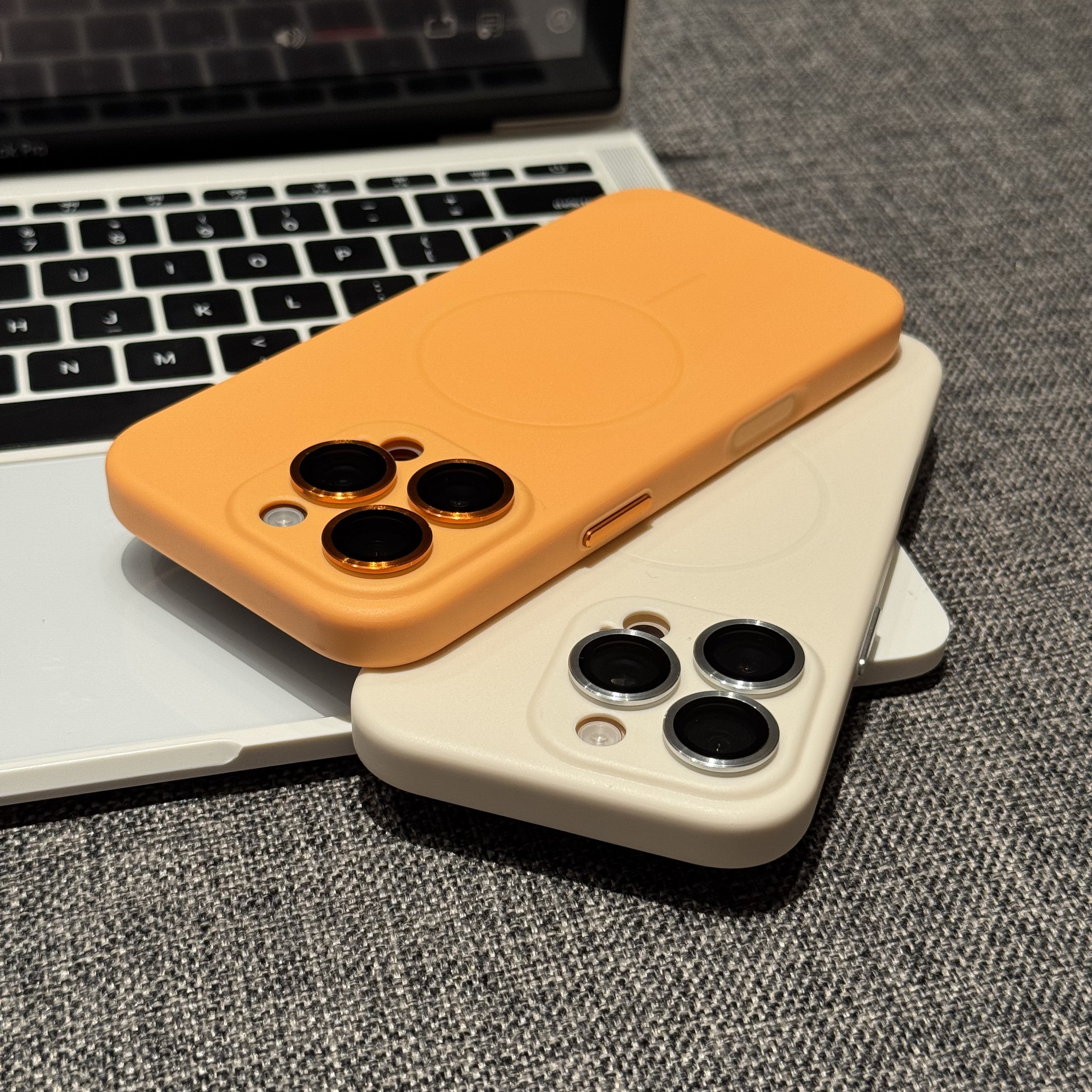 飞虎胜纯色磁吸全包镜头适用iPhone16/15promax手机壳苹果14/13软