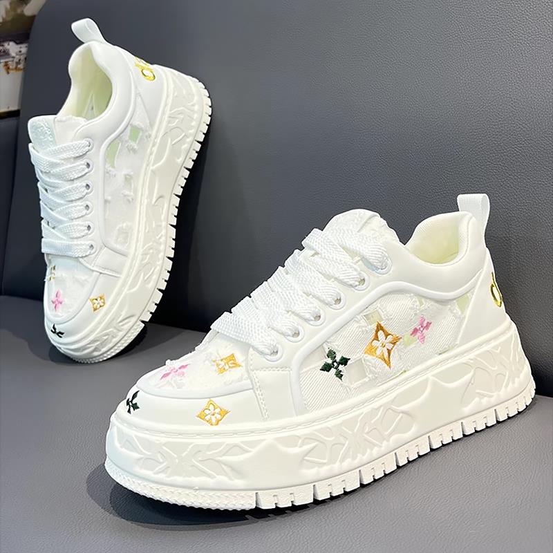 帆布鞋男款夏季2025新款透气薄款厚底增高小白鞋轻奢高级感板鞋潮