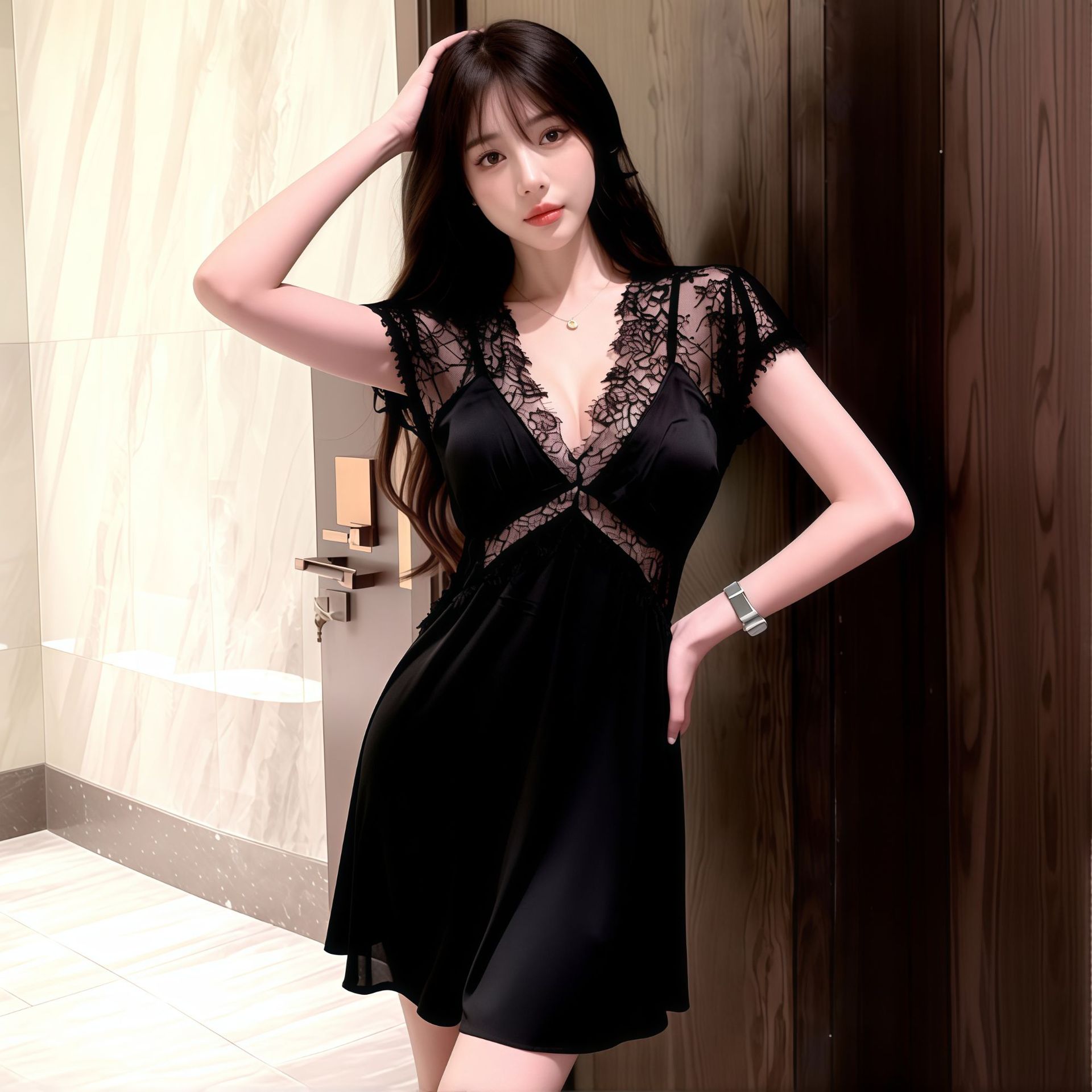 性感睡衣蕾丝带胸垫吊带缎面大码睡裙夏款网红风冰丝薄款家居服