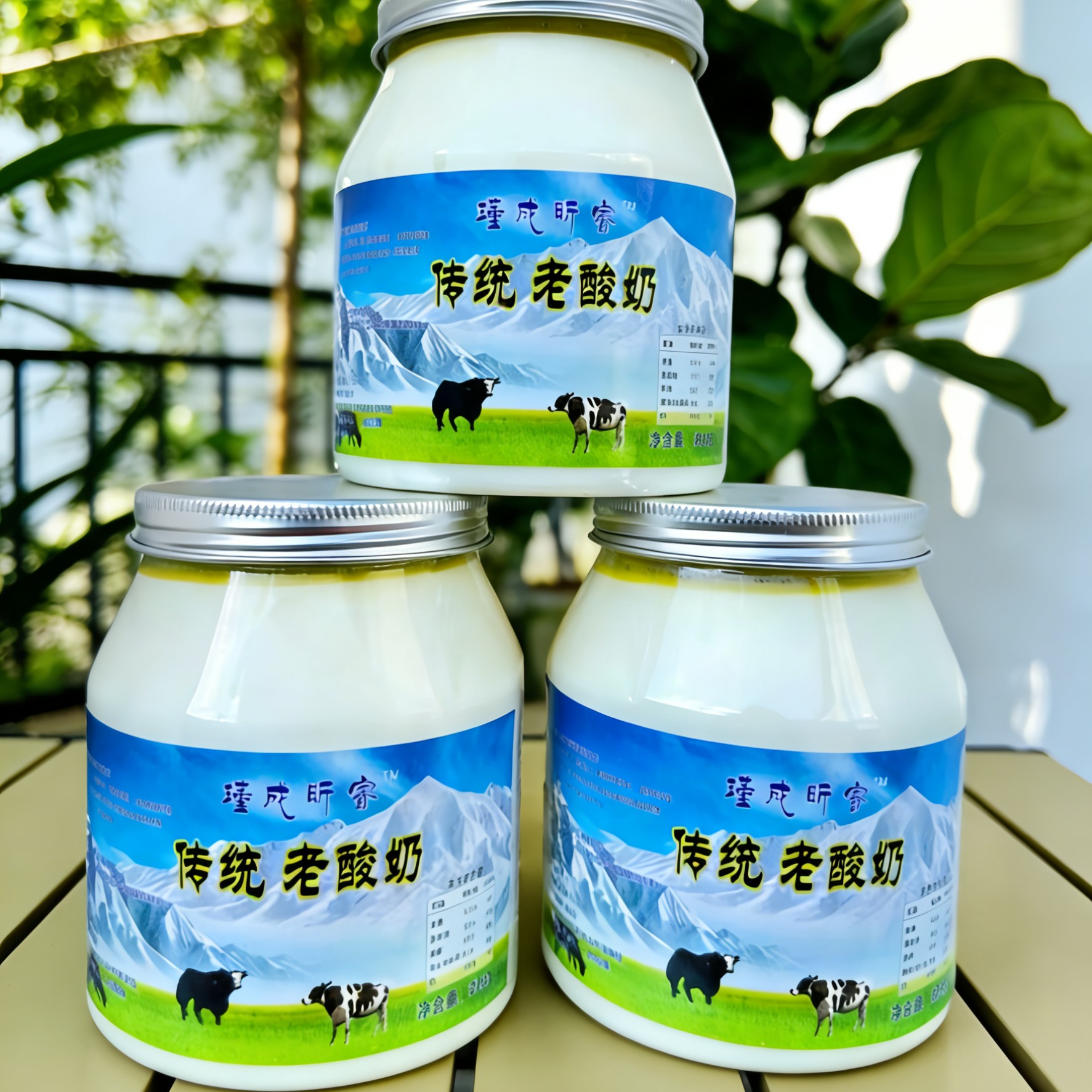 青海昕睿传统手工现酿老酸奶（大瓶有糖）6瓶*510g