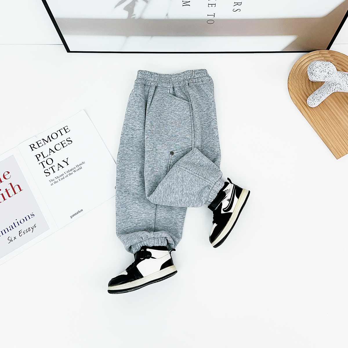 儿童加绒加厚裤子男童运动裤2025新款秋冬装HS25167 悠悠童话童装