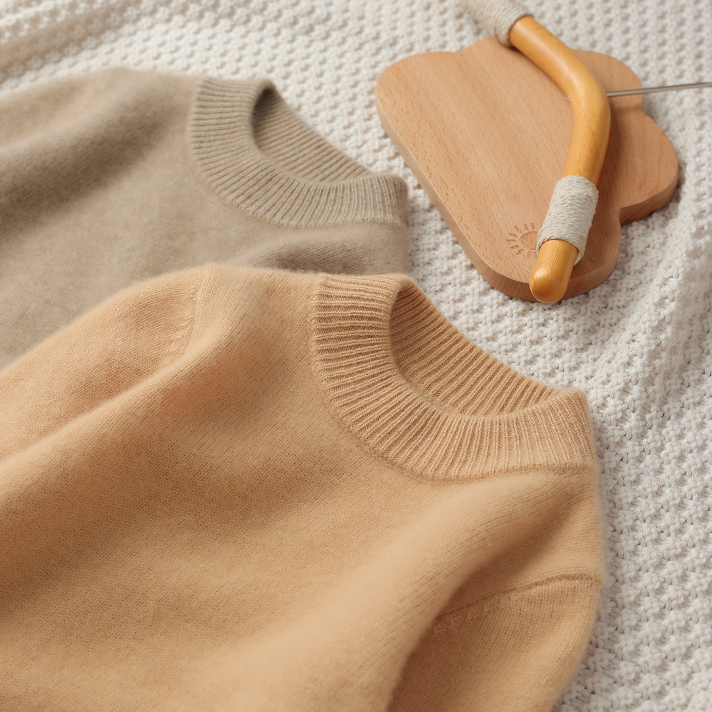 儿童加厚半高领羊绒衫纯色内搭打底衫男女童针织衫软糯毛衣