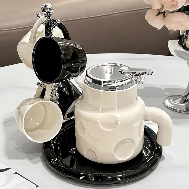 轻奢茶壶订婚乔迁礼物杯子水壶陶瓷茶杯水杯茶具套装杯具高级感