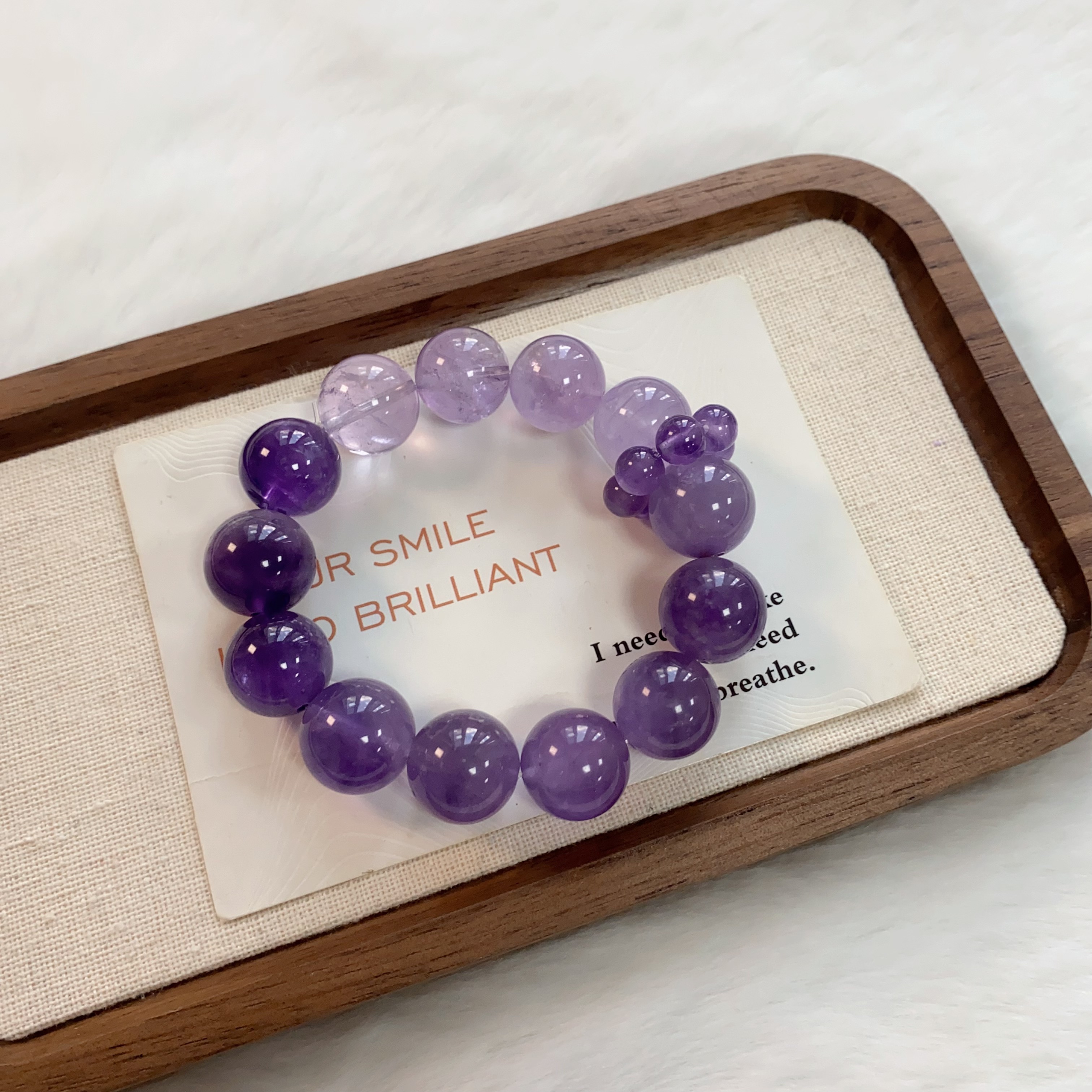 紫水渐变气质简约送礼女款时尚手串原创设计ZDYSJ00333