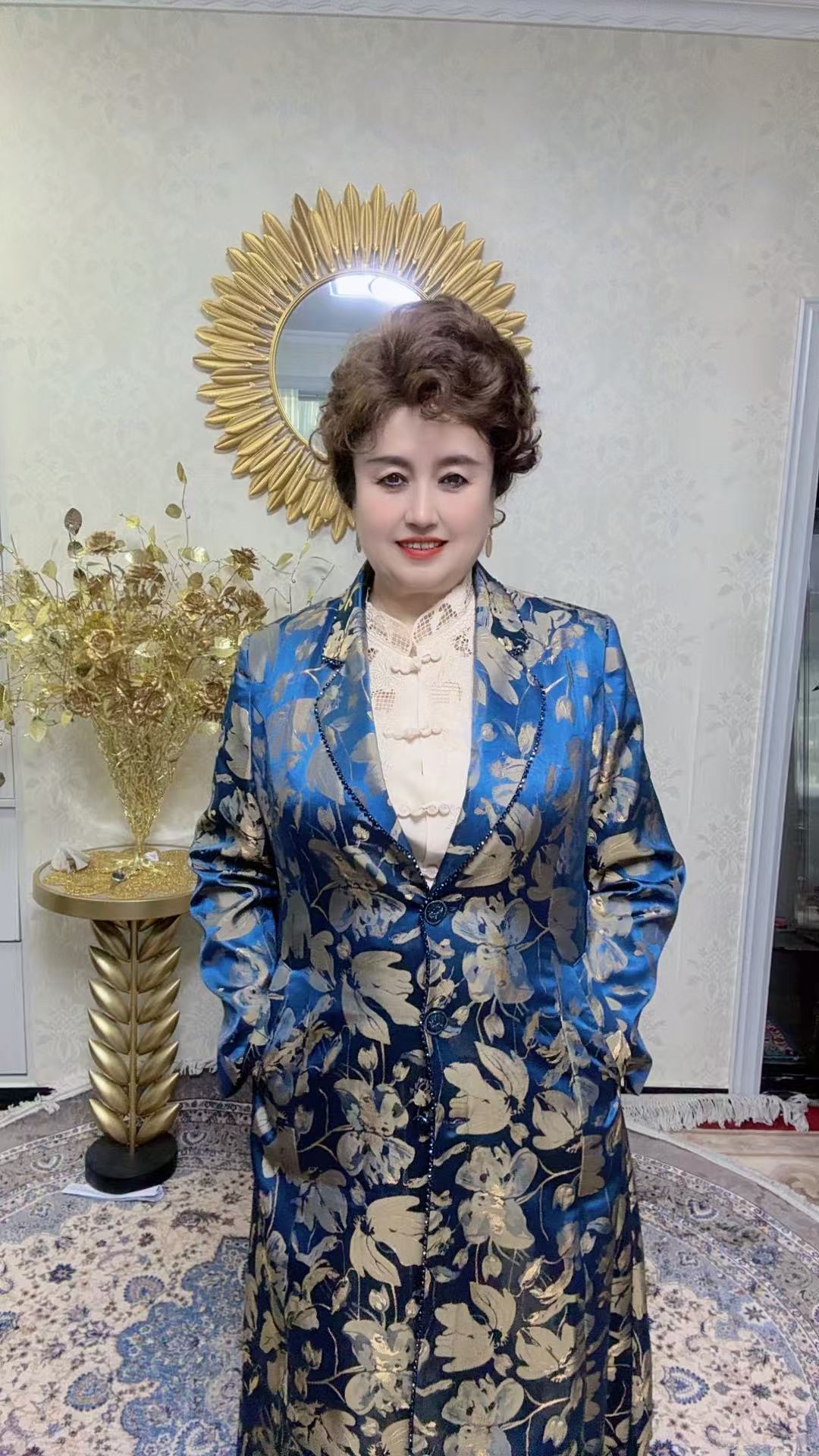 常规款七分袖女修身西装领休闲中式盘扣yipak hangdan大妈风衣