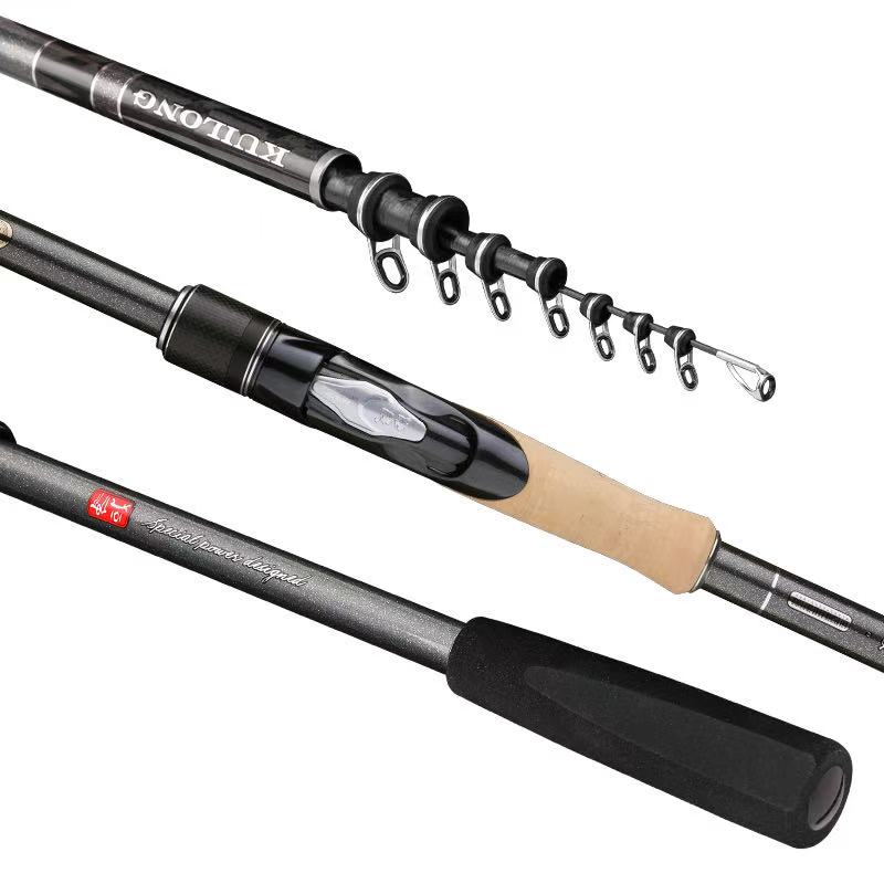 奎龍闪灵2代轻量泛用矶钓滑漂高碳轻细硬综合竿休闲野钓鲫鲤鱼竿