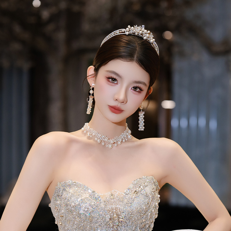 合金树脂婚庆饰品 韩系新娘头饰品公主甜美减龄精致皇冠MT0108