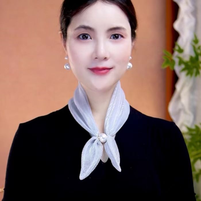 【幻灯纱磁柱颈巾】新款幻灯纱百搭气质薄款防晒遮颈纹旅行拍照围脖