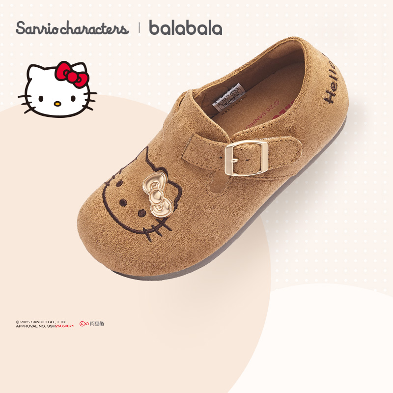 【三丽鸥IP】巴拉巴拉童鞋女童公主鞋复古勃肯鞋2025秋冬新款鞋子