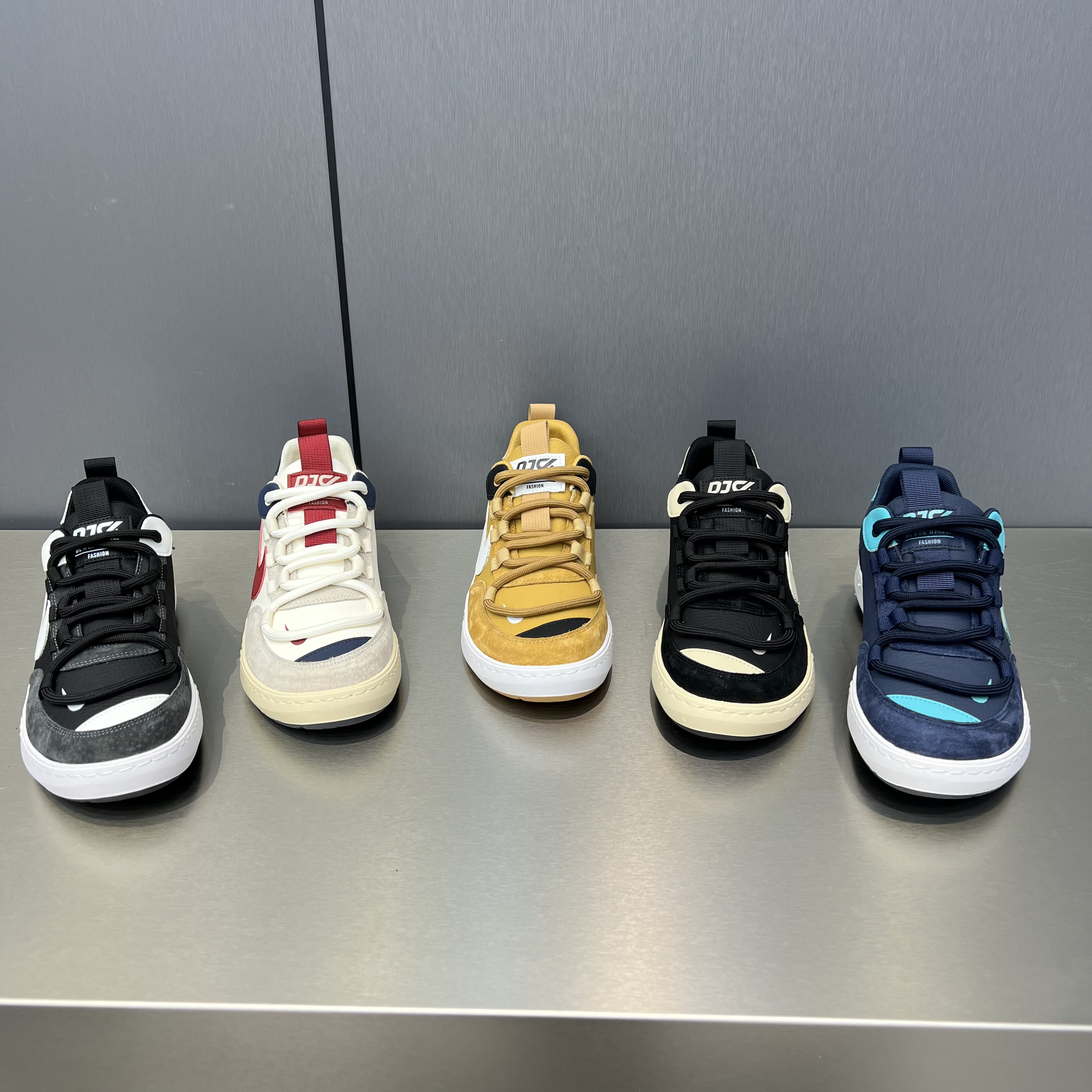 68-578秋季新款男鞋皮面舒适百搭休闲鞋男士低帮板鞋