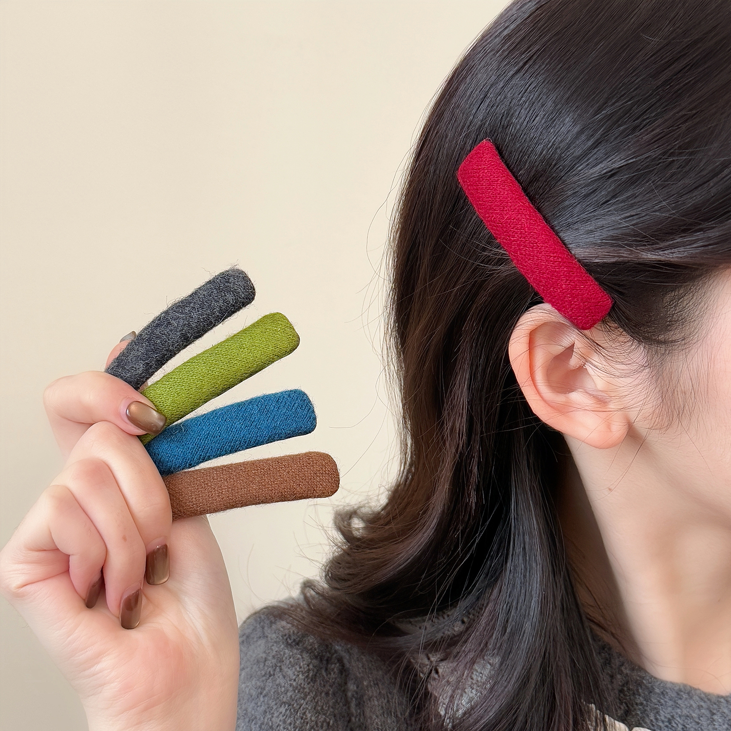 一对装~早秋复古碎发夹女边夹侧边刘海夹子头饰2025新款前额 bb夹