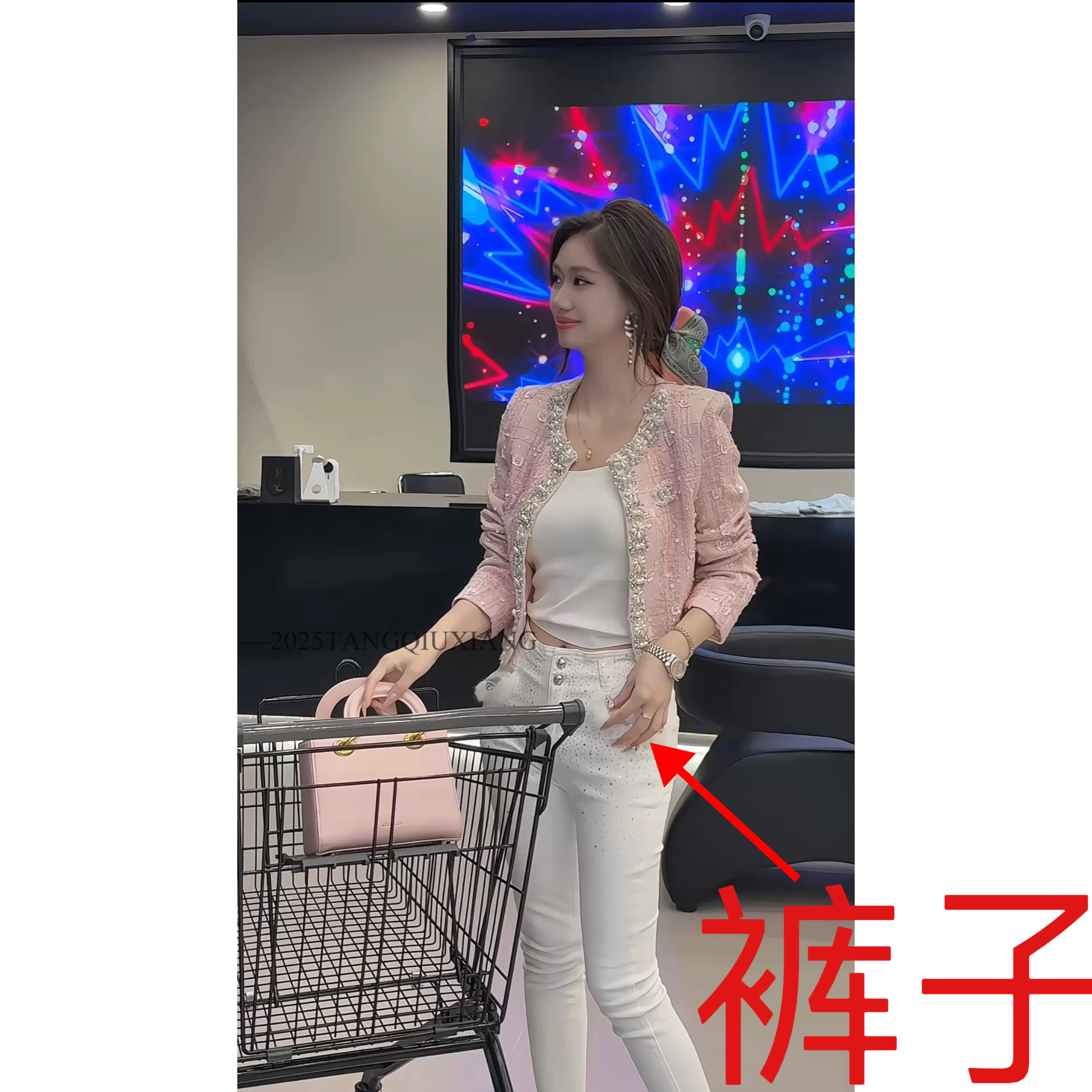 【闪耀染空】新款时尚重工设计长裤