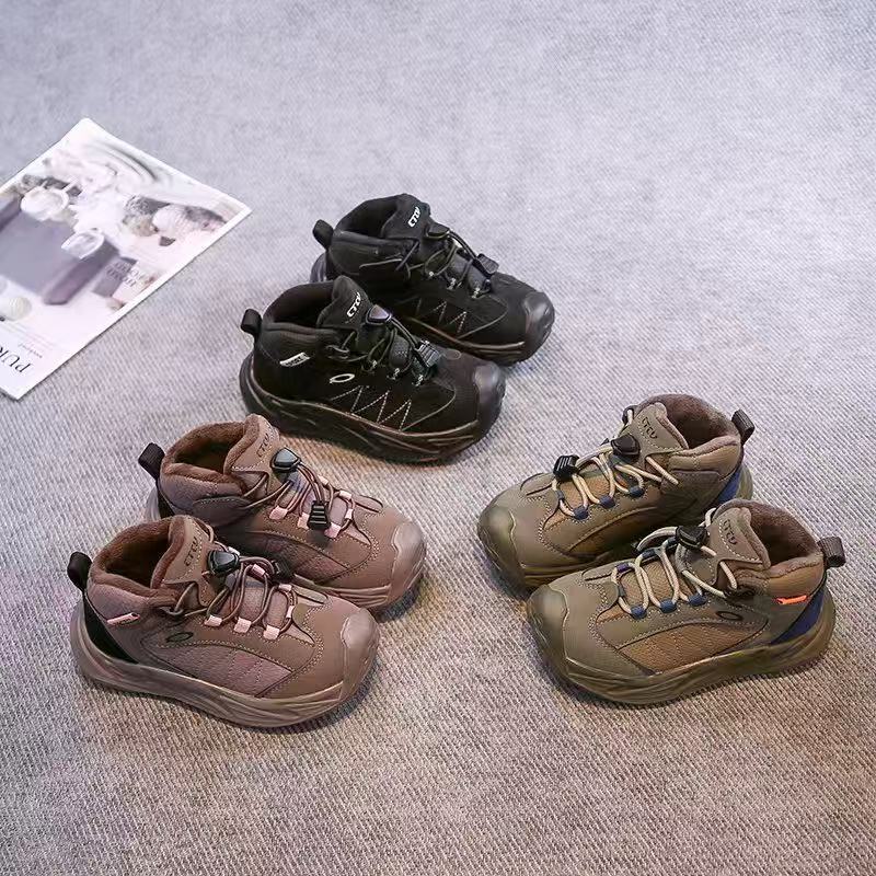 25冬季二棉高帮防滑保暖软底儿童运动鞋2063