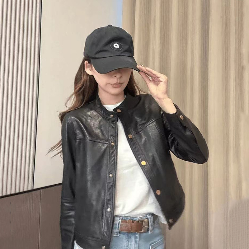 百搭皮衣外套女款2025新款春秋高级感短款气质洋气网红爆款皮夹克